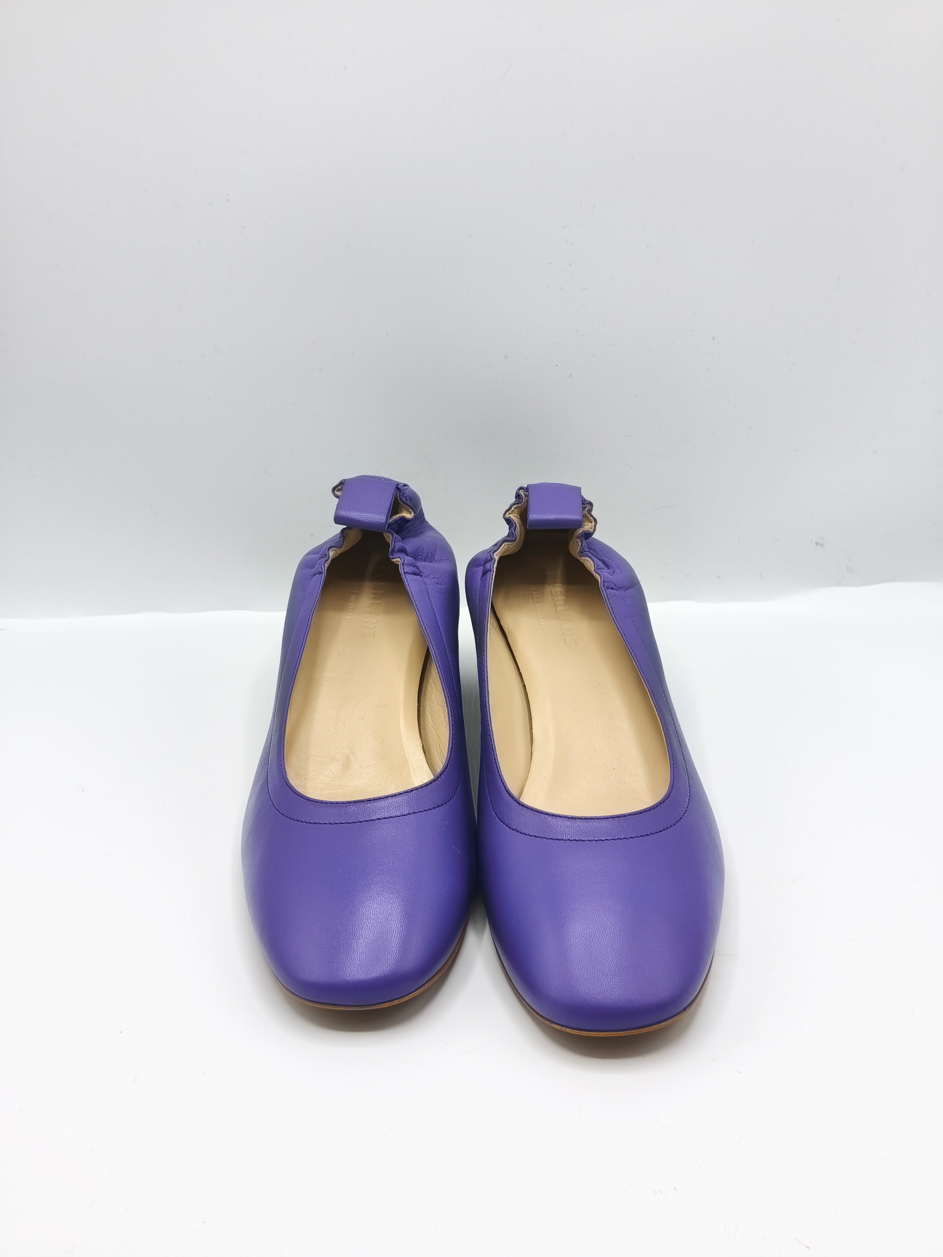 Décolleté in pelle morbida viola – Tacco 5 cm
