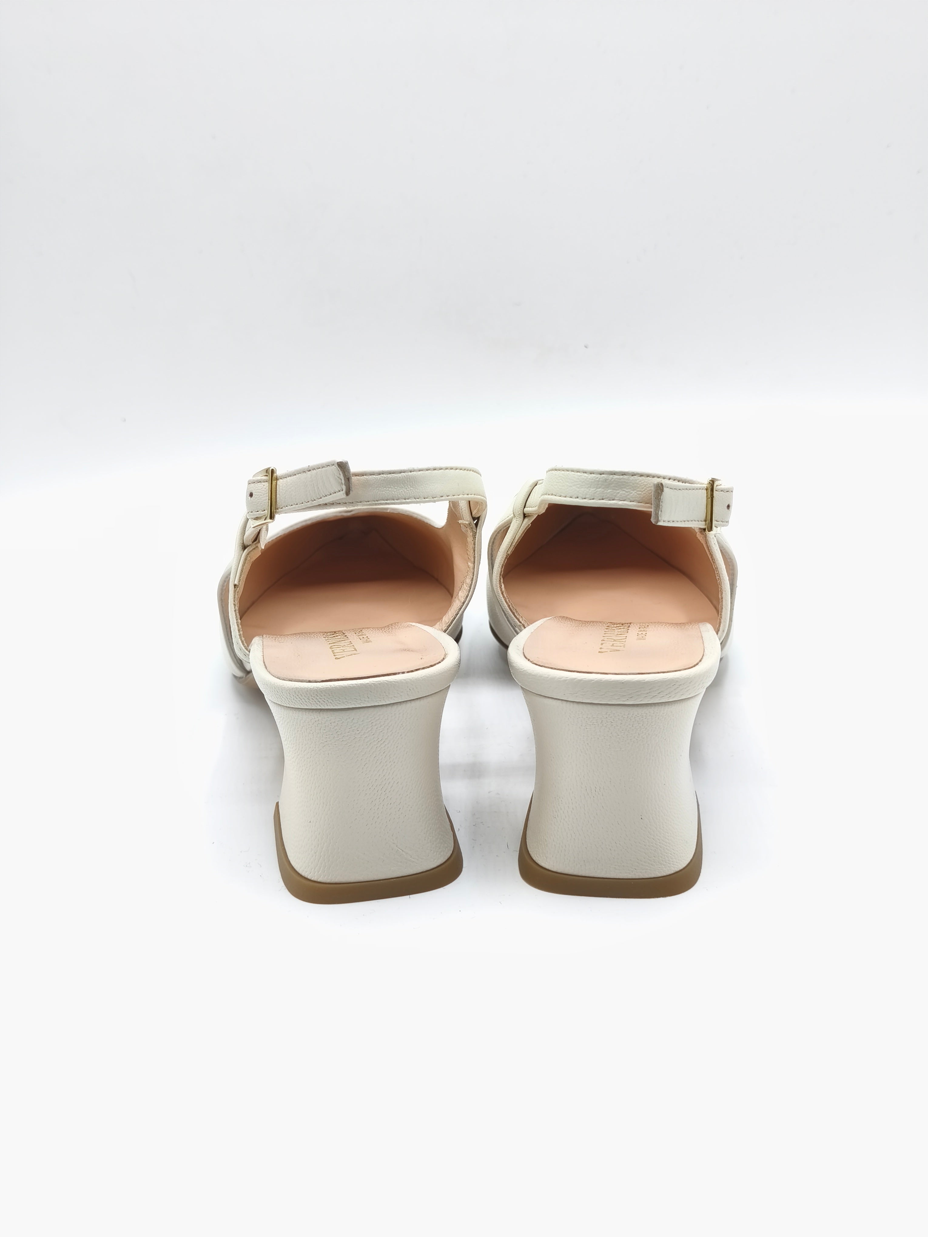 Slingback in pelle made in italy