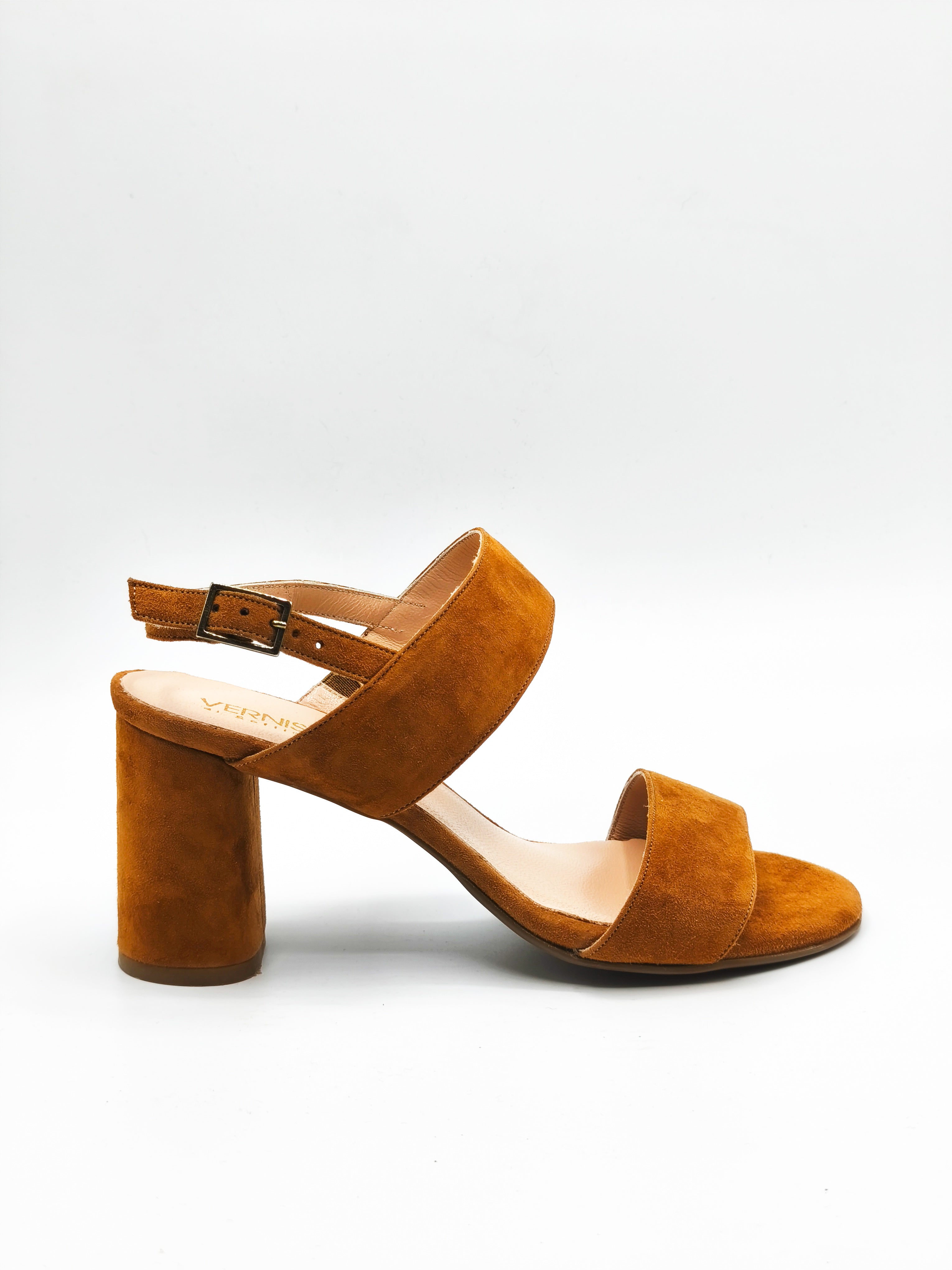Sandali in pelle scamosciata made in italy