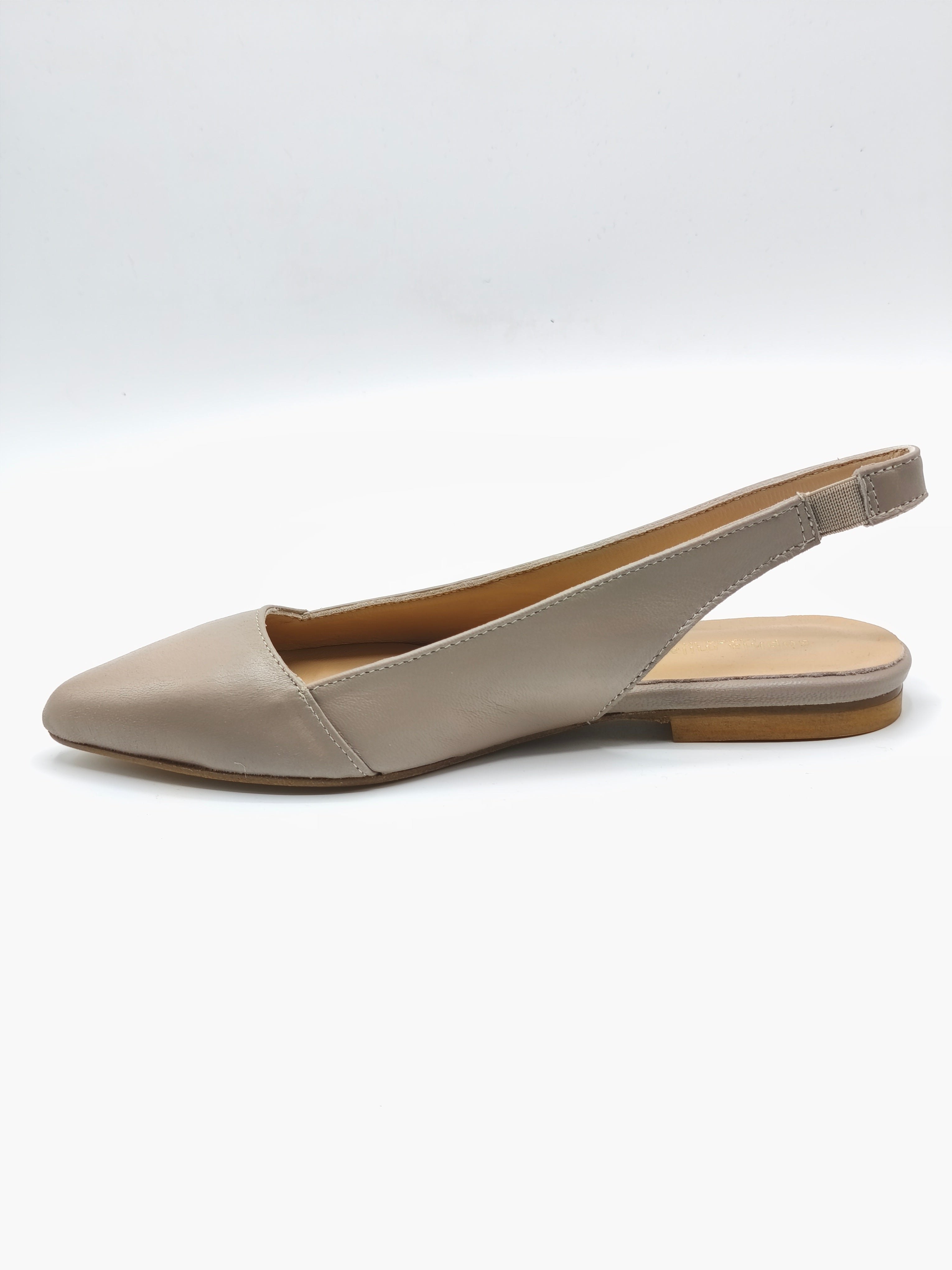 Slingback in pelle