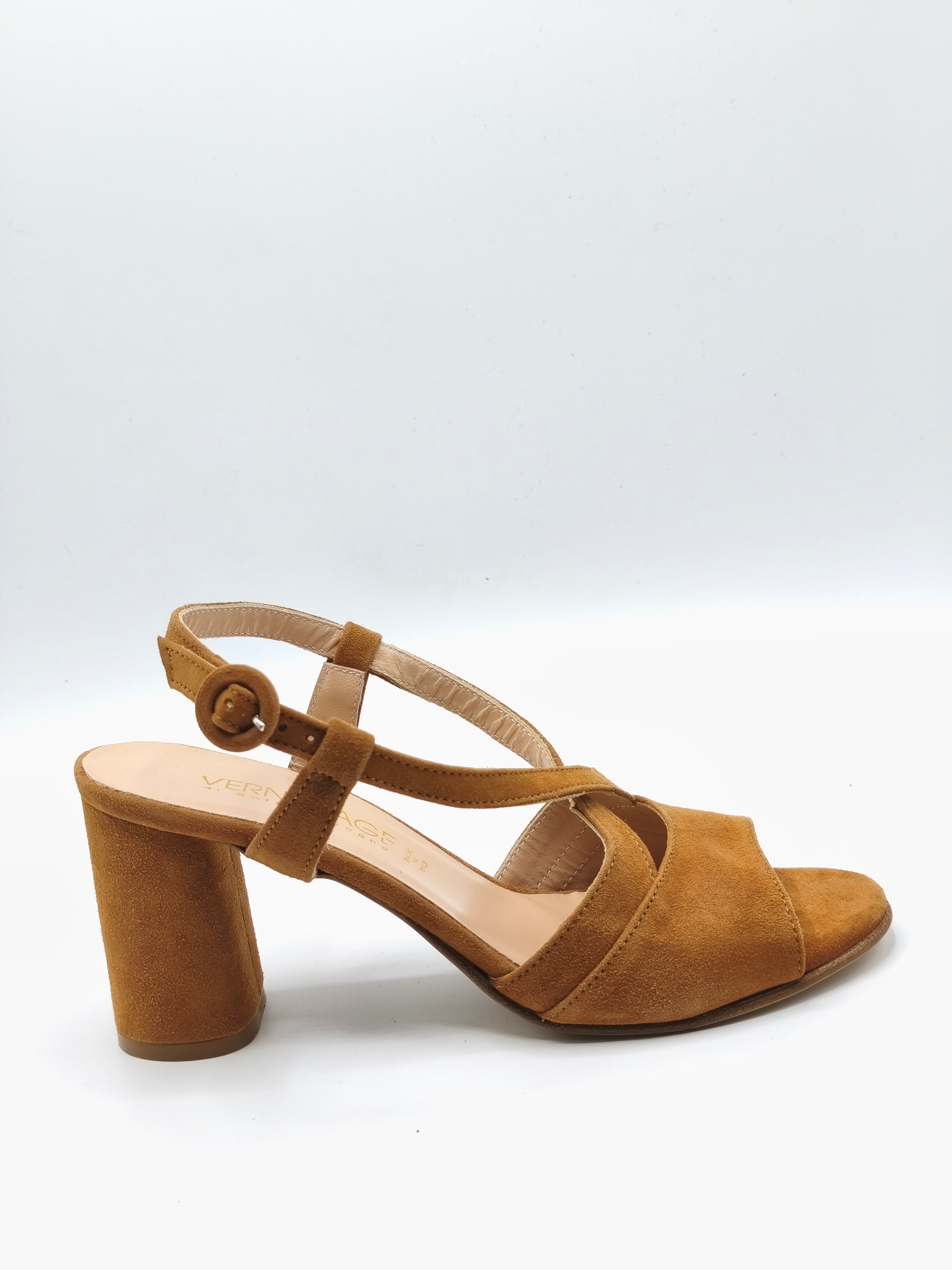Sandali in pelle scamosciata