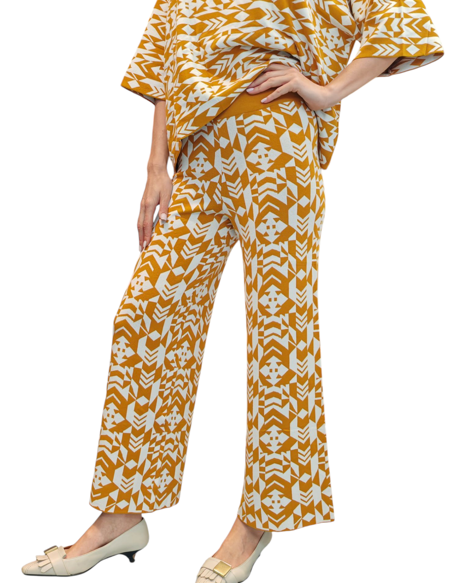 Pantaloni fantasia geometrica AKEP