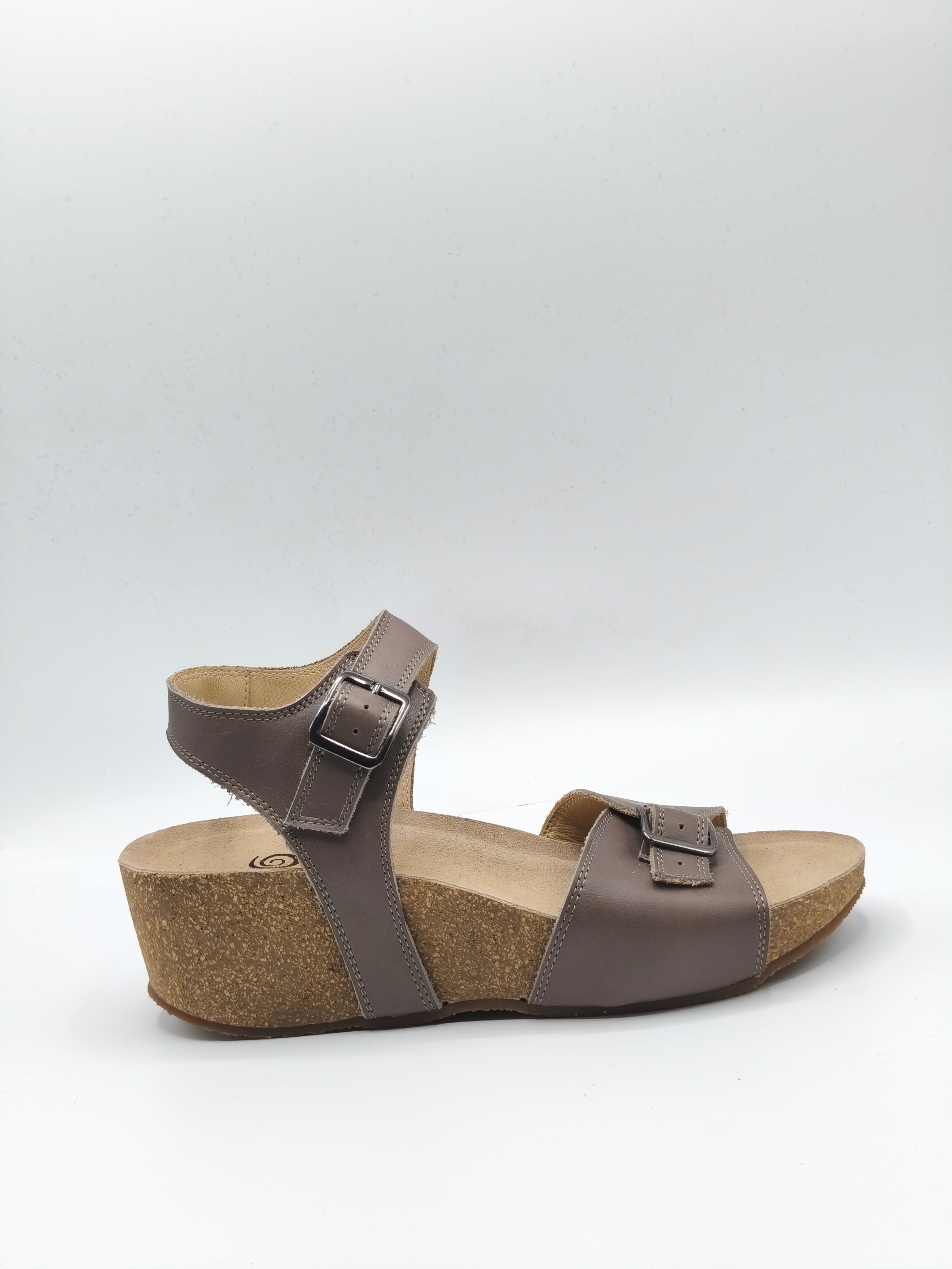 Sandali in pelle con tomaia regolabile