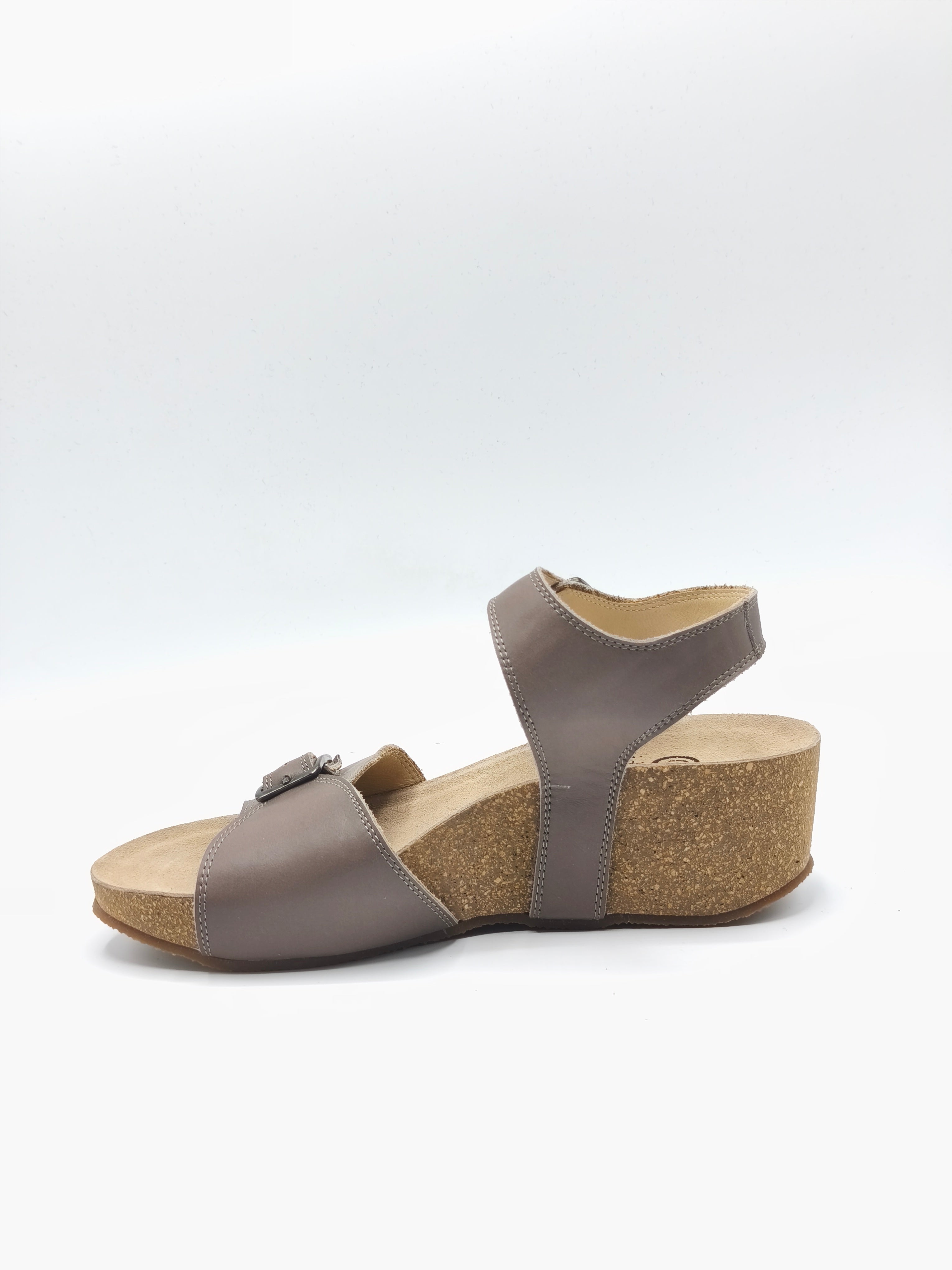 Sandali in pelle con tomaia regolabile